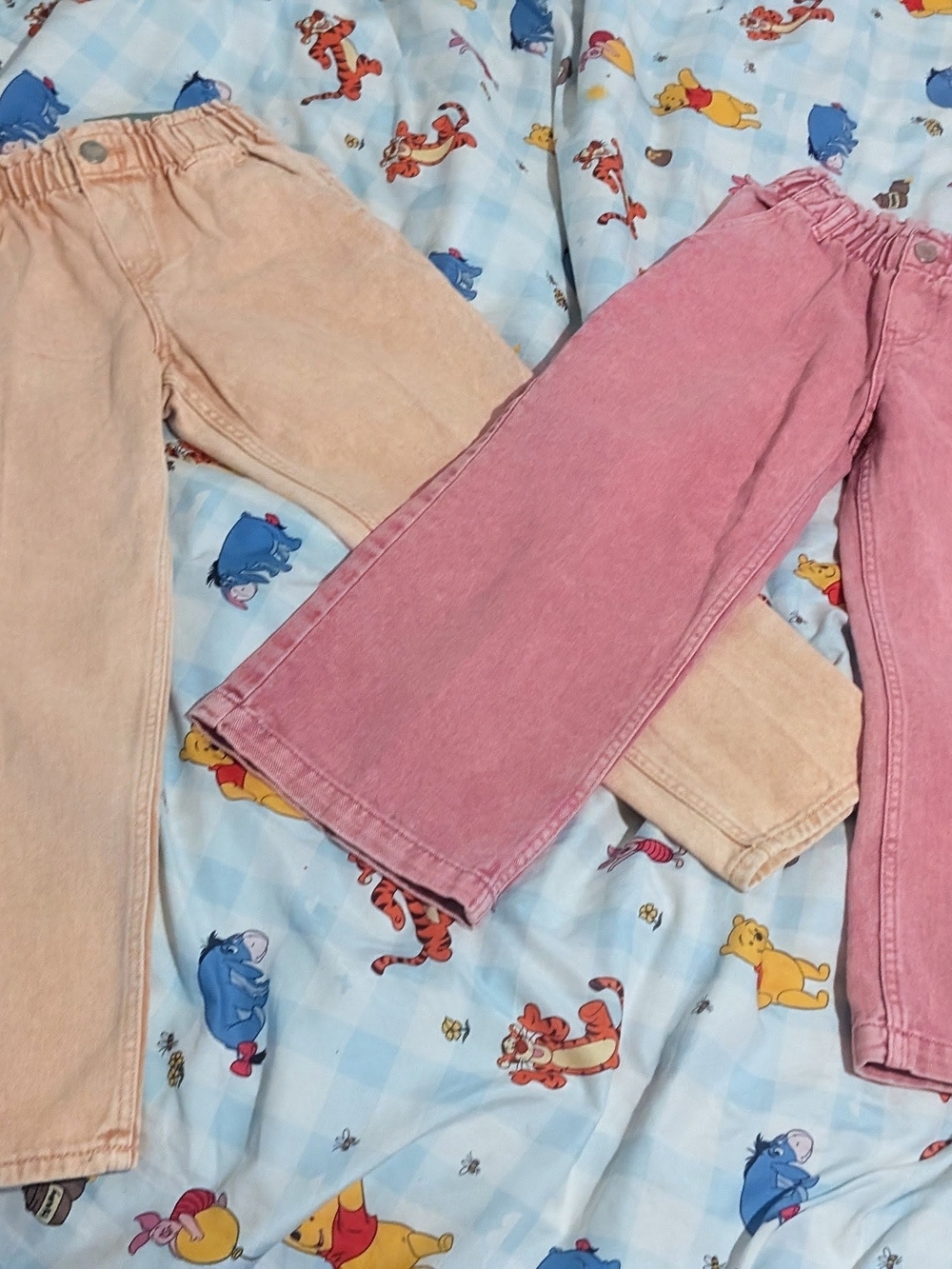 H&M Pink and Peach Corduroy Kids Pants